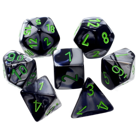 MINI GEMINI 7-DIE SET BLACK-GREY/GREEN CHX20645