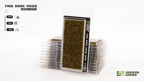 Gamers Grass Tiny Dark Moss Tuft 2mm