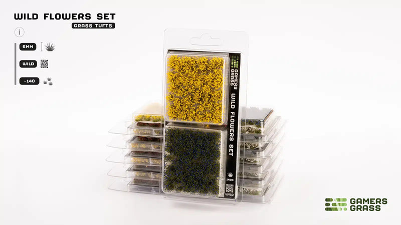 Gamers Grass Wild Flowers Tuft Set - Wild