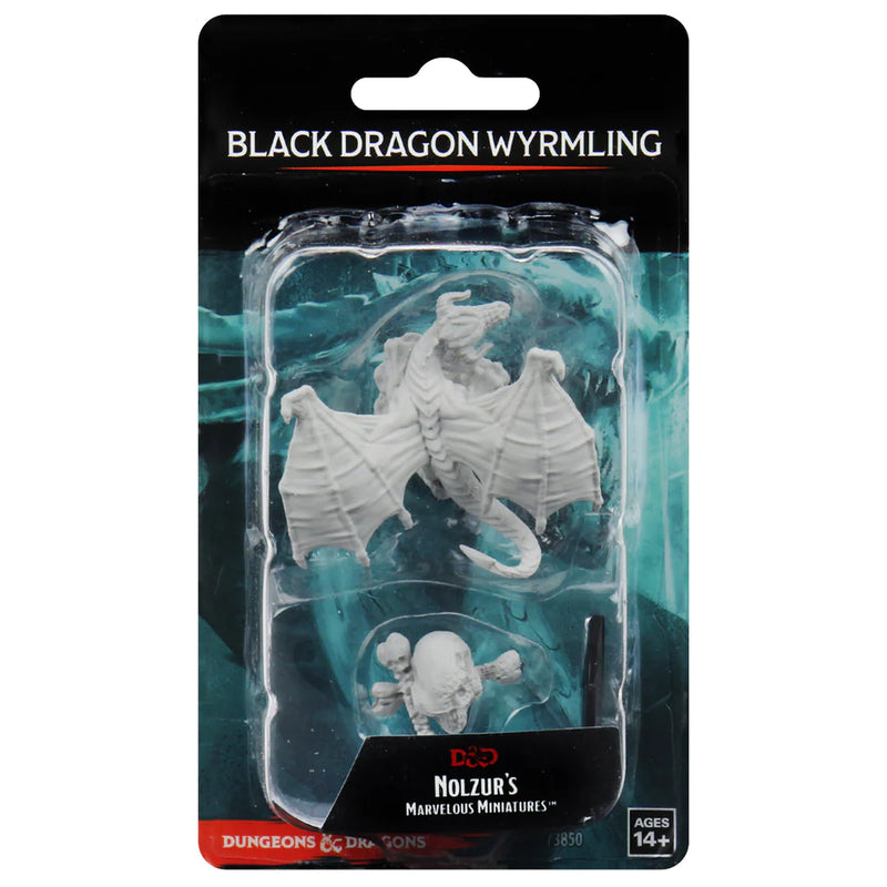 Black Dragon Wyrmling D&D Unpainted Minis WV10