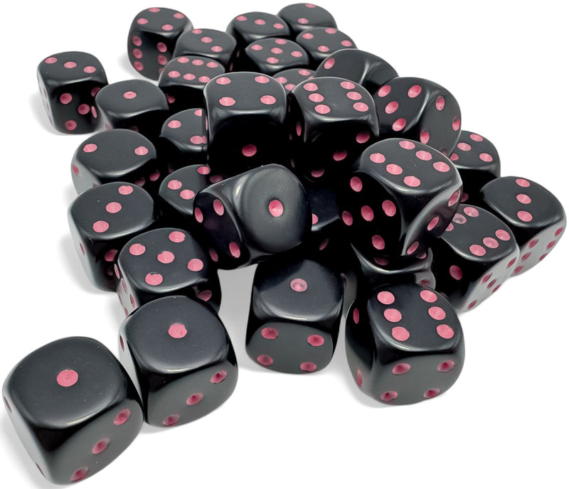 OPAQUE 12D6 BLACK/PINK 12MM