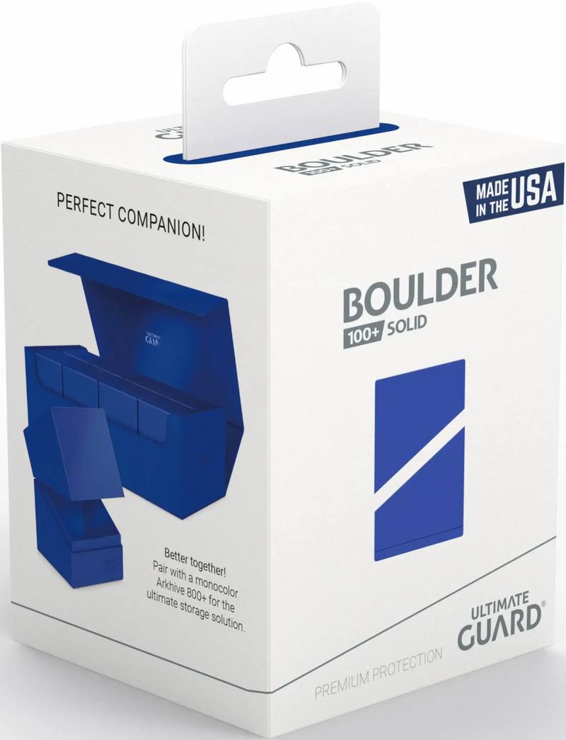 Ultimate Guard Boulder Solid Blue Deck Case (100+)