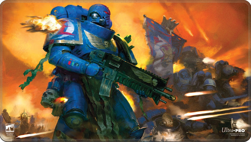 UP PLAYMAT WARHAMMER 40K SPACE MARINES ADEPTUS ASTARTES STITCHED