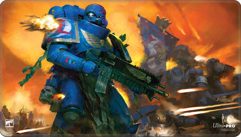 UP PLAYMAT WARHAMMER 40K SPACE MARINES ADEPTUS ASTARTES STITCHED