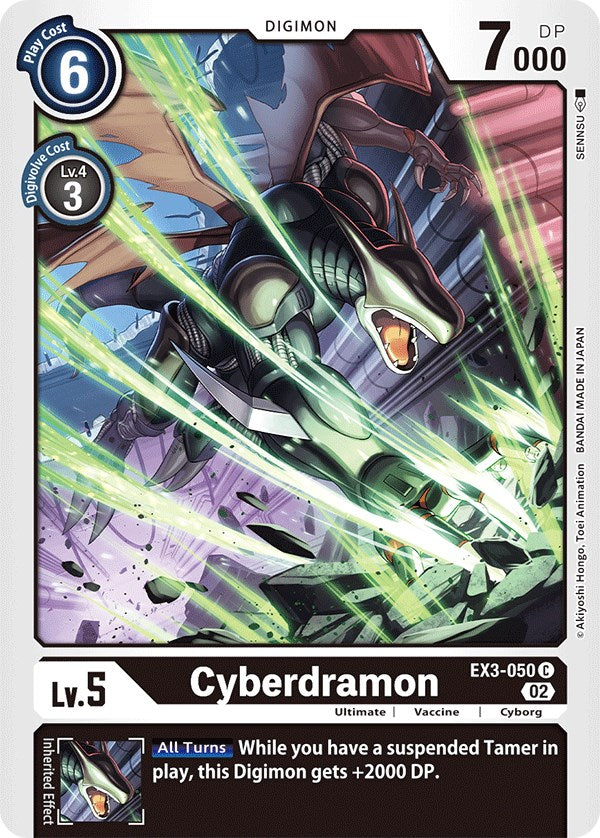 Cyberdramon [EX3-050] [Draconic Roar] | Digimon Single
