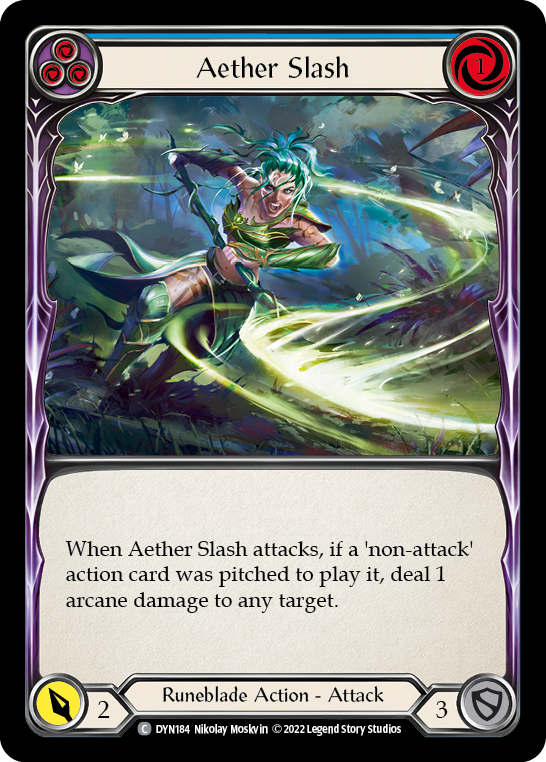 Aether Slash (Blue) [DYN184] (Dynasty)