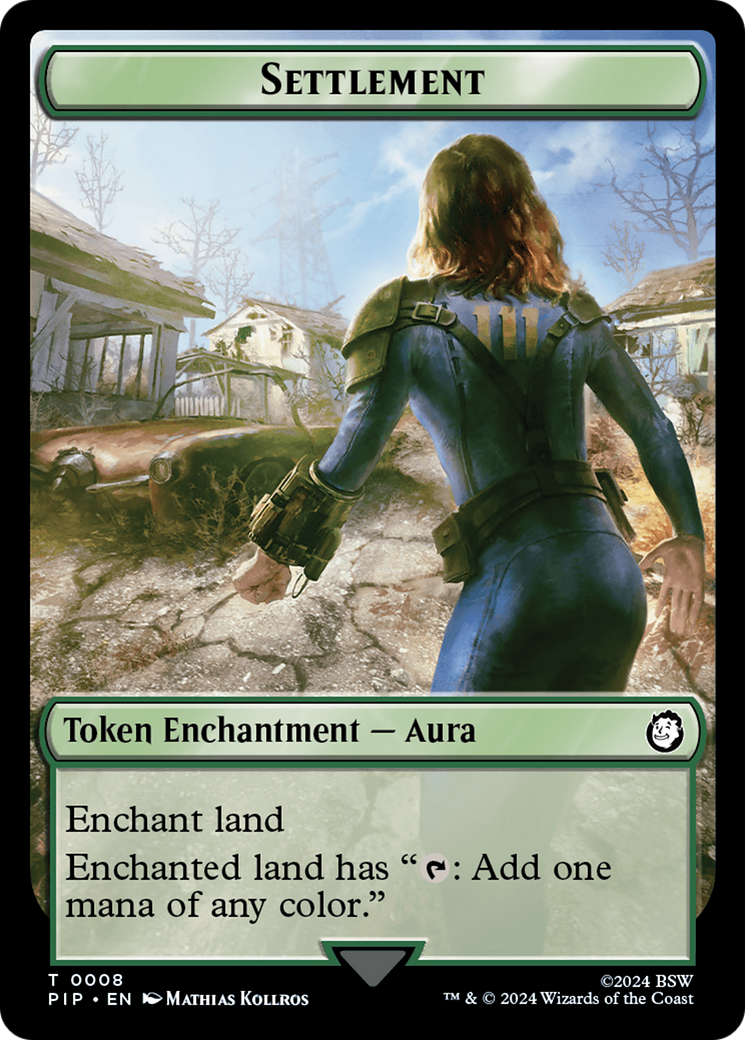 Junk // Settlement Double-Sided Token [Fallout Tokens] | MTG Single