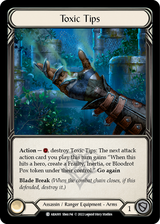 Toxic Tips [ARA005] (Outsiders Arakni Blitz Deck)