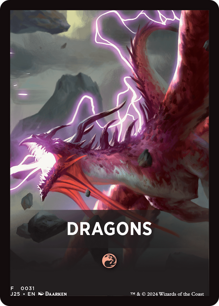Dragons Theme Card [Foundations Jumpstart Front Cards] | MTG Single