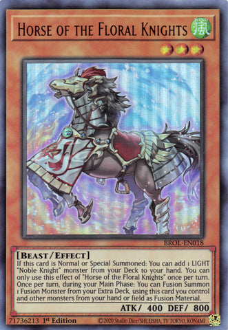 Horse of the Floral Knights [BROL-EN018] Ultra Rare | Yugioh Single