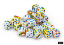 Chessex BRUSH 36D6 BREEZY/BLUE 12MM