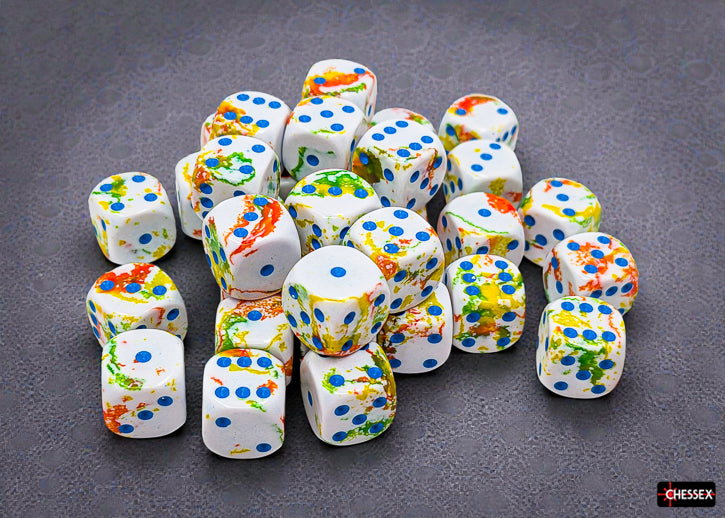 Chessex BRUSH 36D6 BREEZY/BLUE 12MM