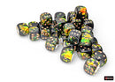 Chessex BRUSH 36D6 DEEP FOREST/GOLD 12MM