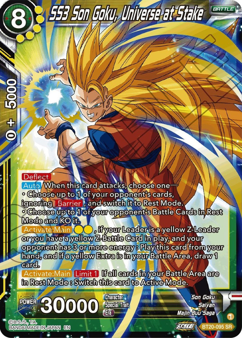 SS3 Son Goku, Universe at Stake (BT20-095) [Power Absorbed] | Dragon Ball  Super Single