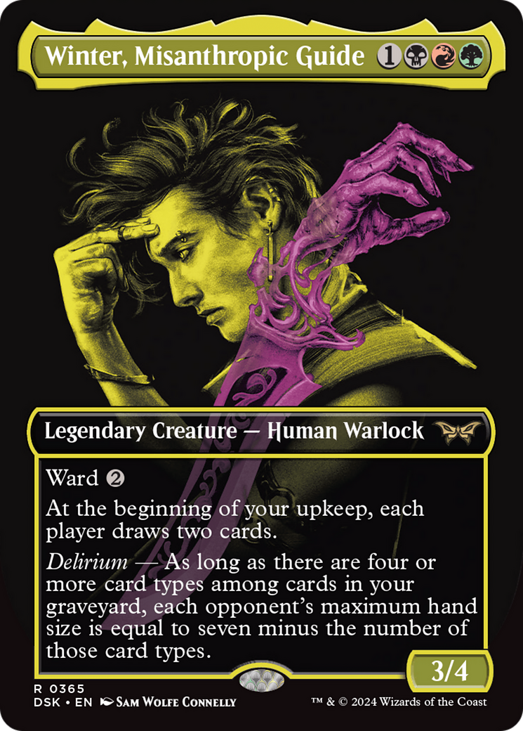 mtg duskmourn showcase cards Secret Lair: Showcase: (Non-Foil Edition) Toys Avatar creature card or a planeswalker card from your graveyard to your hand. Winter, Misanthropic Guide (Showcase) [Duskmourn: