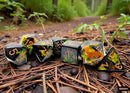 Chessex BRUSH 7-DIE SET POLYHEDRAL DEEP FOREST/GOLD