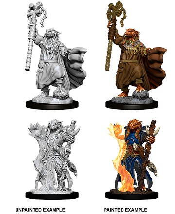 Female Dragonborn Sorcerer D&D Unpainted Minis WV8