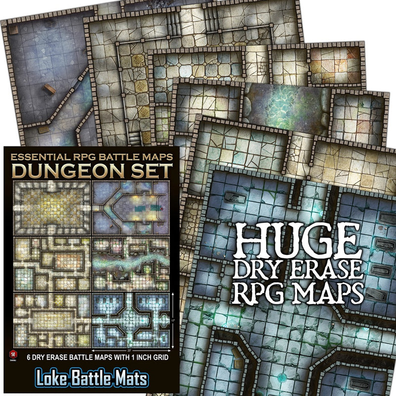 ESSENTIAL RPG BATTLE MAPS DUNGEON SET