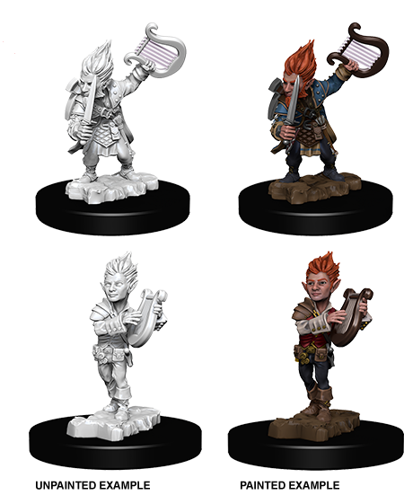 Male Gnome Bard Pathfinder Unpainted Minis WV5