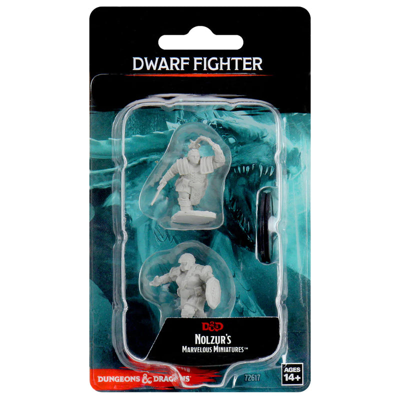 Female Dwarf Fighter D&D Unpainted Minis WV2