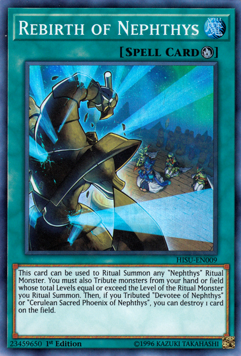 Rebirth of Nephthys [HISU-EN009] Super Rare | Yugioh Single