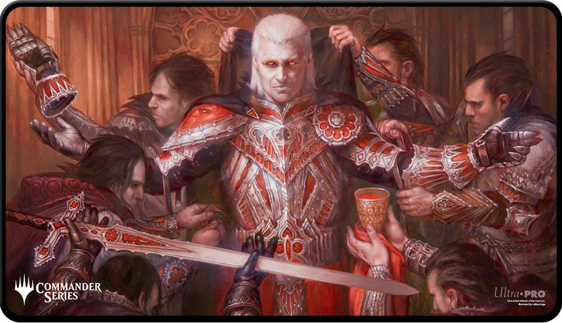 UP PLAYMAT COMMANDER SERIES EDGAR BLACK STITCHED