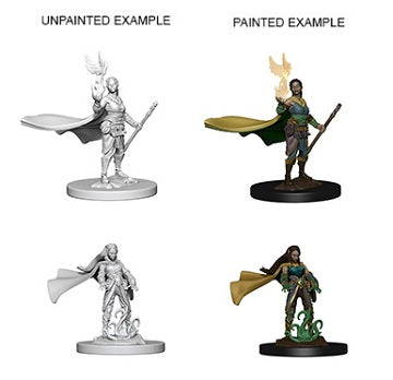 Female Elf Druid D&D Unpainted Minis WV4