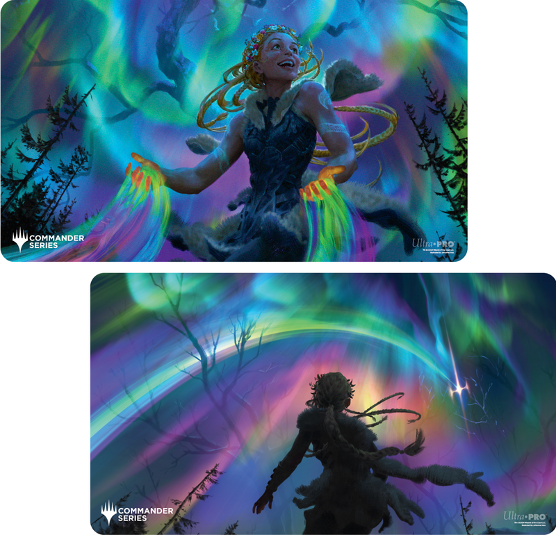 UP PLAYMAT MTG COMMANDER SERIES THREE COLOR SHARD ESIKA DOUBLE SIDED