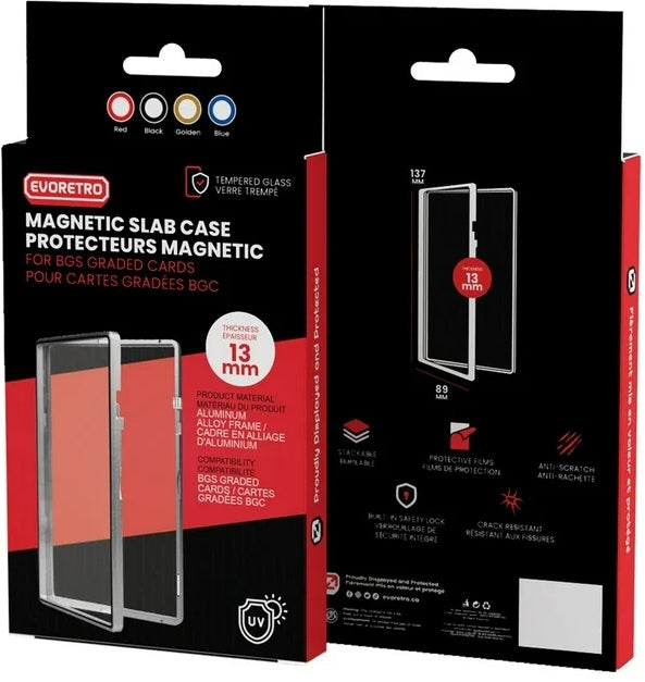 EVORETRO MAGNETIC CASE FOR PSA GRADED CARD ORANGE