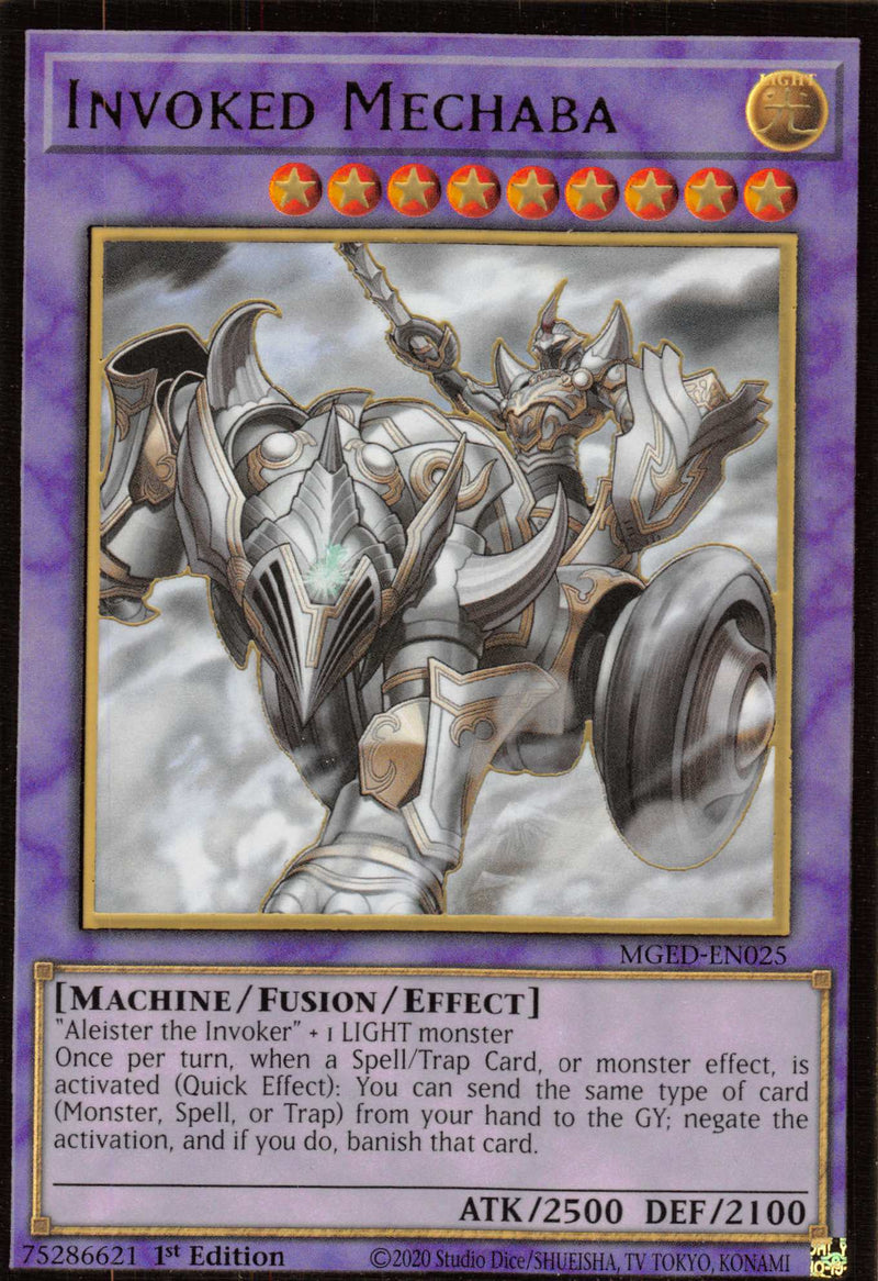 Invoked Mechaba [MGED-EN025] Gold Rare | Yugioh Single
