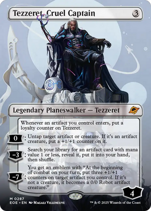 Tezzeret, Cruel Captain (Borderless) [Edge of Eternities]
