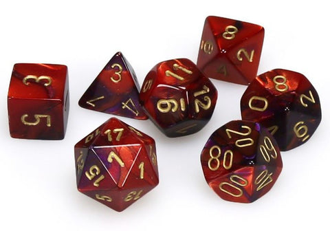 MINI GEMINI 7-DIE SET PURPLE-RED/GOLD