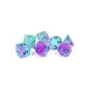 Sirius Dice Glow-In-The-Dark Peacock Glowwork (Polyhedral 7-Die Set)