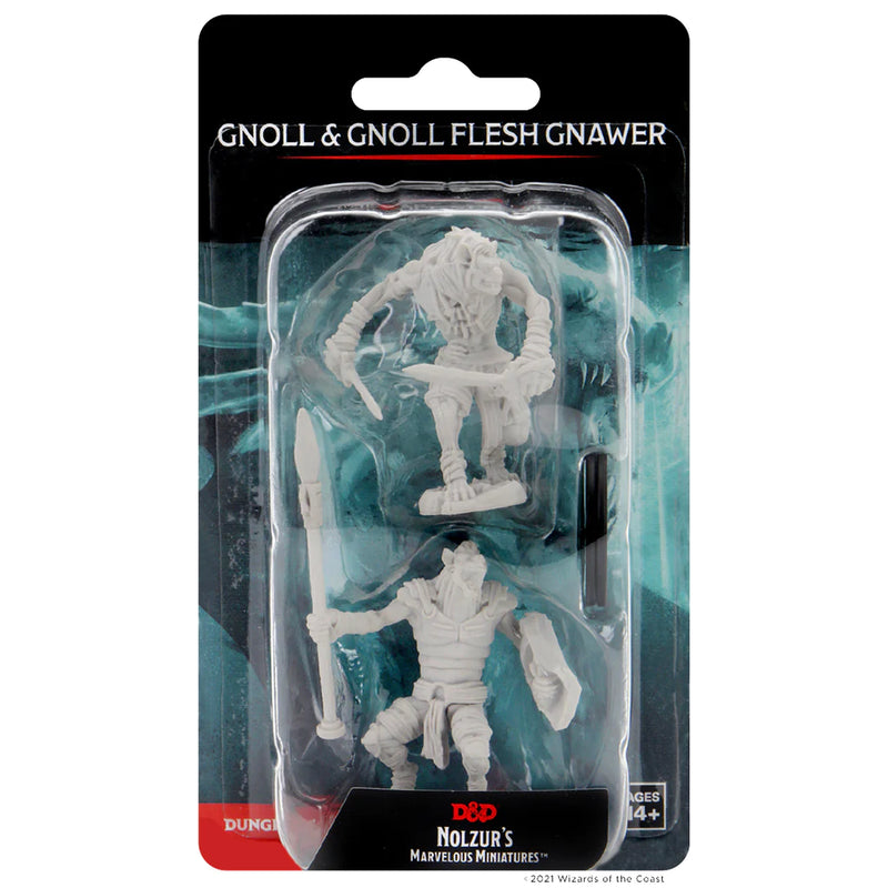 Gnoll & Gnoll Flesh Gnawer D&D Unpainted Minis WV12