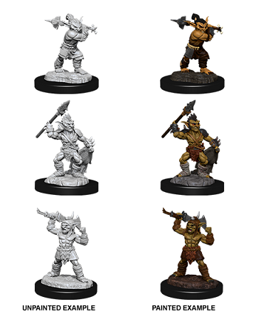 Goblins and Goblin Boss D&D Unpainted Minis WV12