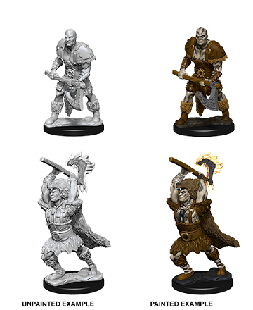 Male Goliath Barbarian D&D Unpainted Minis WV10