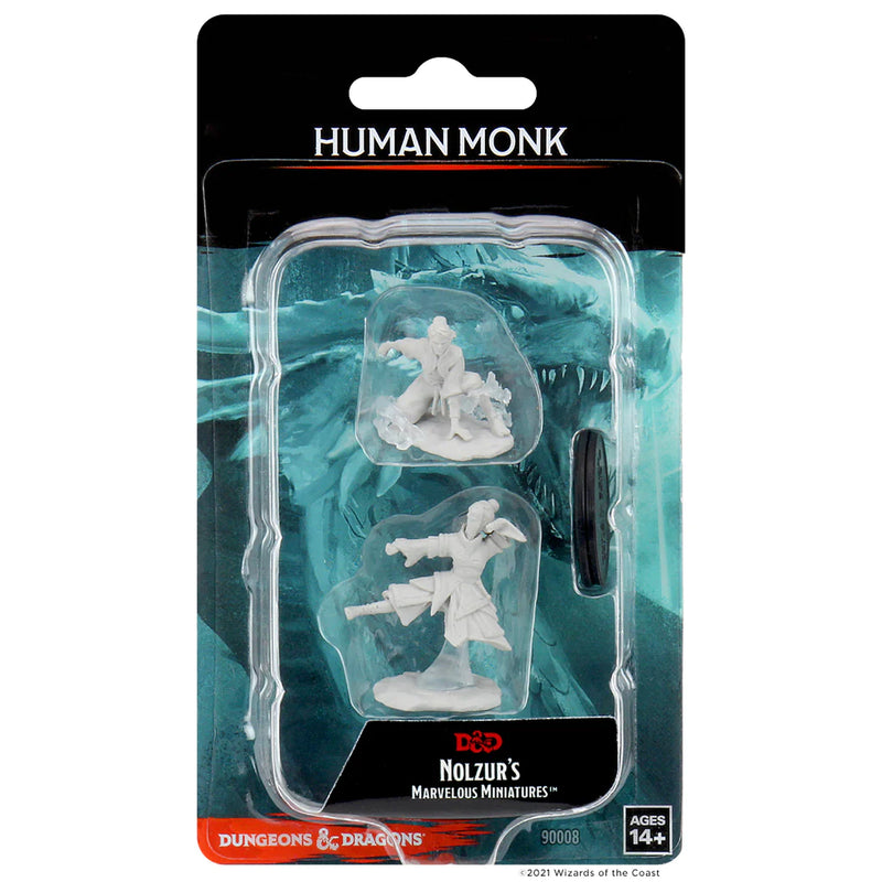 Female Human Monk D&D Unpainted Minis WV14