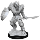 Male Dragonborn Fighter D&D Unpainted Minis WV15