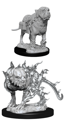 DND UNPAINTED MINIS WV11 MASTIF AND SHADOW MASTIF