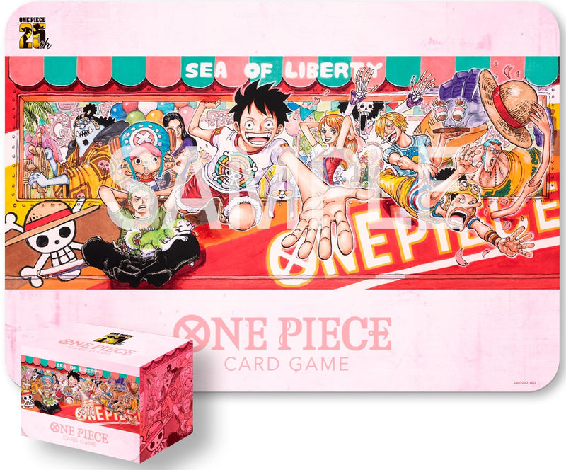 ONE PIECE CG PLAYMAT/CARD CASE SET 25TH EDITION