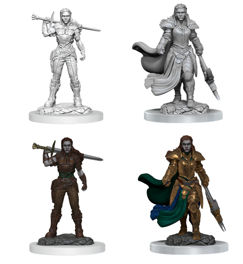 Female Orc Fighter D&D Unpainted Minis WV20