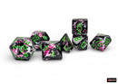 Chessex BRUSH 7-DIE SET POLYHEDRAL PAINTBALL/GREEN