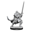 Male Half-Orc Paladin D&D Unpainted Minis WV15