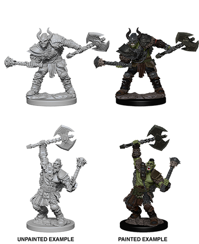 Male Half-Orc Barbarian Pathfinder Unpainted Minis WV3