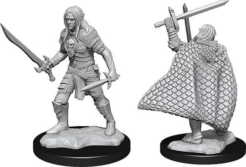 Male Elf Fighter Pathfinder Unpainted Minis WV13