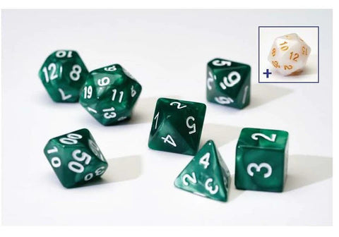 Sirius Dice Pearl Green (Polyhedral 7-Die Set)