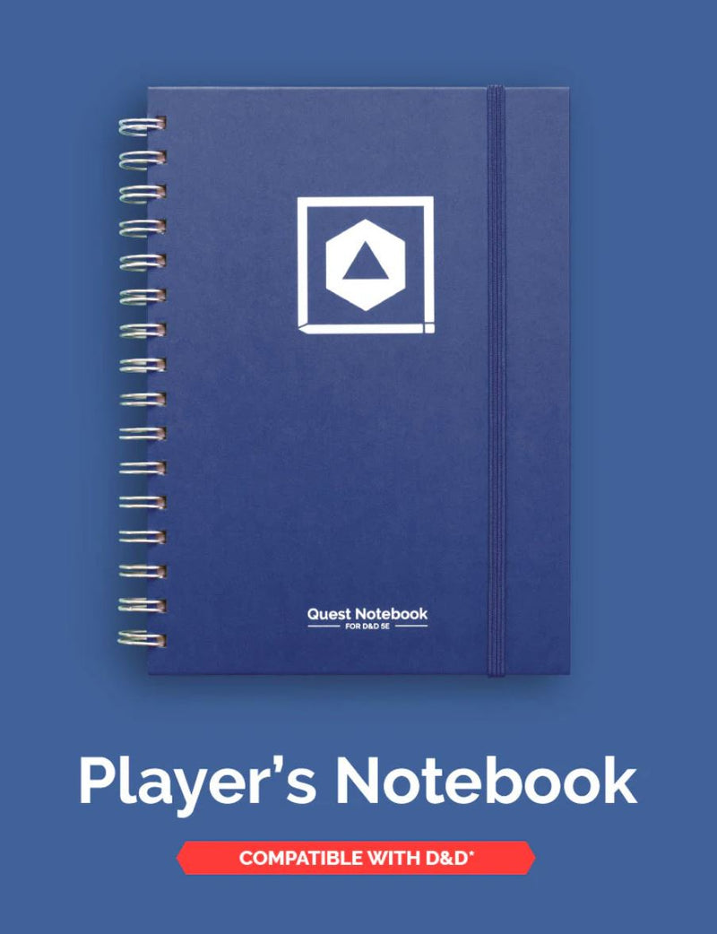 DND CHARACTER QUEST NOTEBOOK HEROIC BLUE