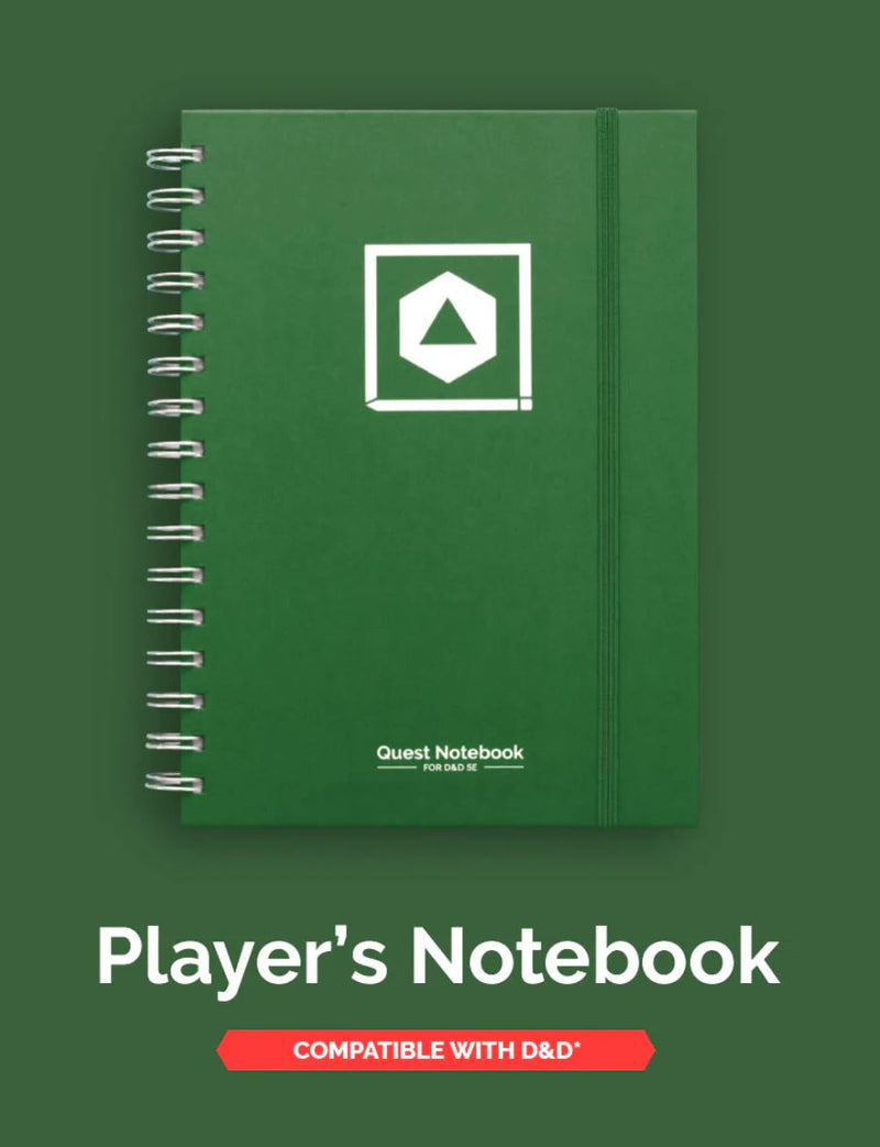 DND CHARACTER QUEST NOTEBOOK WILD GREEN