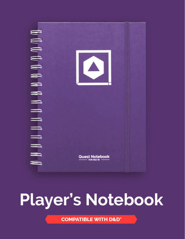 DND CHARACTER QUEST NOTEBOOK MYSTIC PURPLE