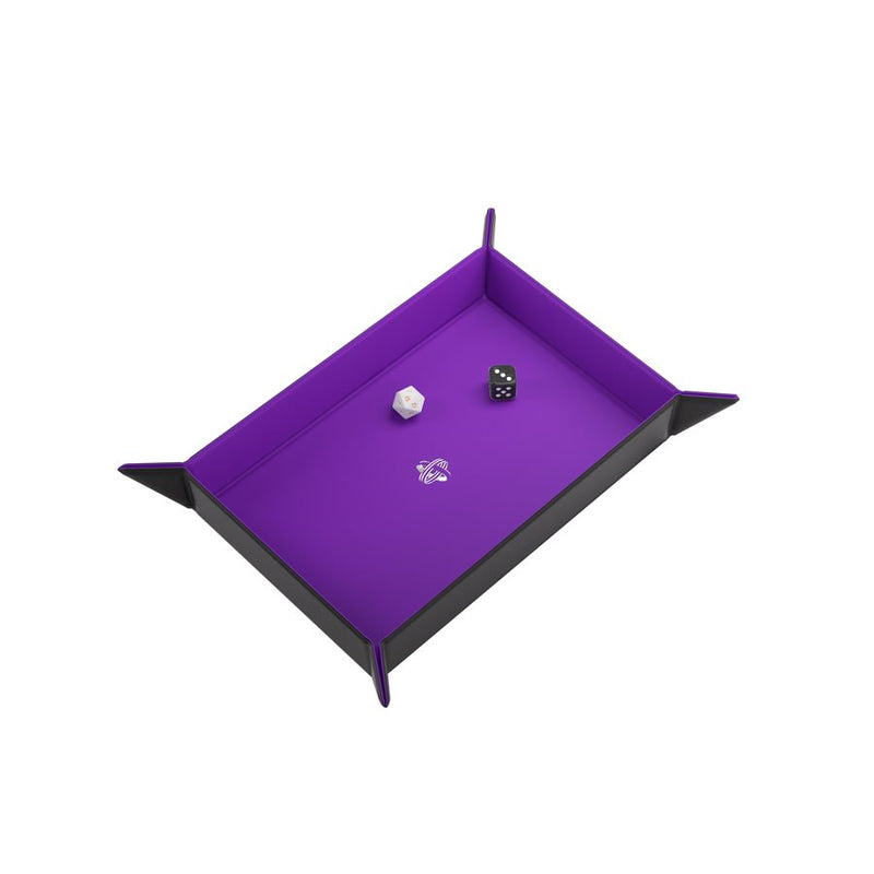 Gamegenic Rectangular Purple and Black Dice Tray